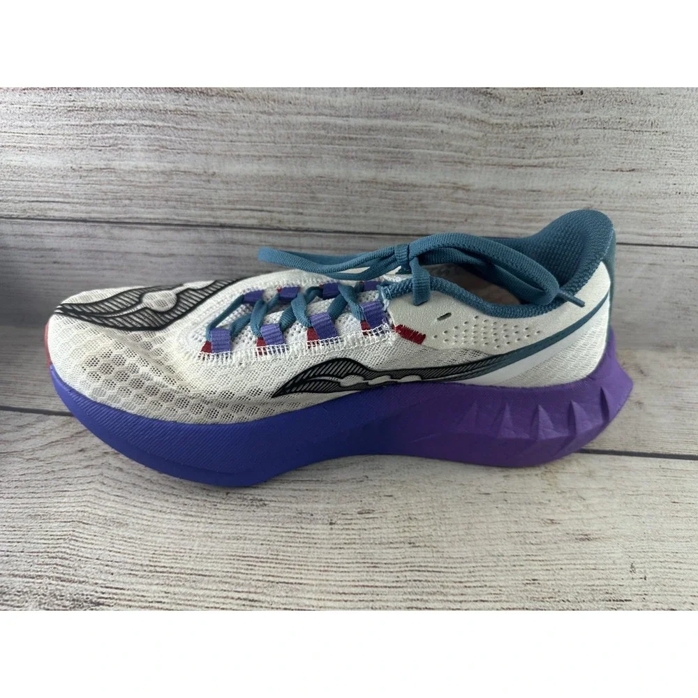 Saucony Women's White Endorphin Pro 4 Lace Up Low Top Running Shoes Size 8.5